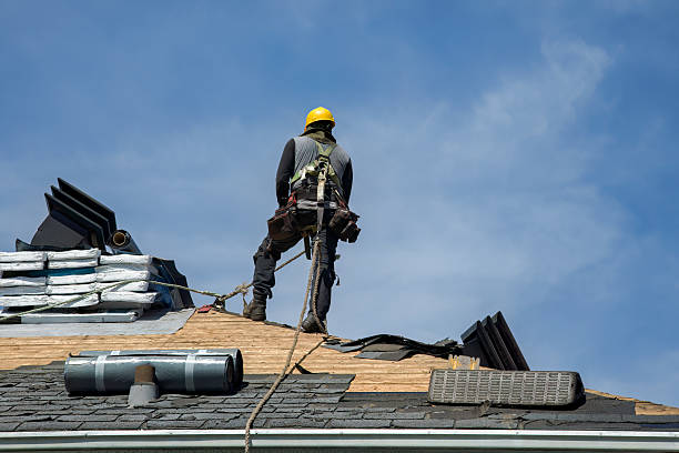 Professional Gutter Installation technician working in West Union, IA